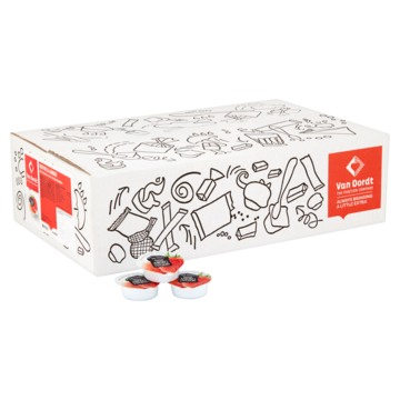 Van Oordt Jam aardbei cups (240x 15gr)