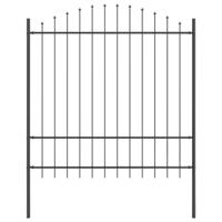 Tuinhek 5 pcs Grijs 170 x 215 cm Gepoedercoat staal - thumbnail