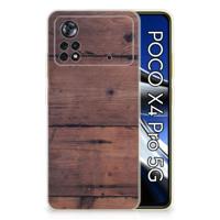 Xiaomi Poco X4 Pro 5G | Bumper Hoesje | Old Wood - thumbnail