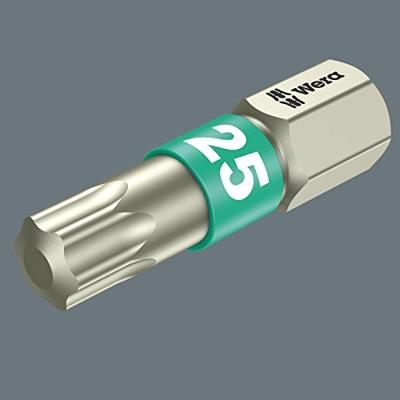 Wera 3867/1 TS SB TORX® Bits, RVS, TX 25 x 25 mm - 1 stuk(s) - 05073623001 Wera 3867/1 TS SB TORX® Bits, RVS, TX 25 x 25 mm - 1 stuk(s) - 05073623001