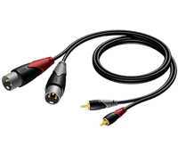 Procab CLA701/1.5 1.5 Meter Tulp Naar XLR Male - thumbnail