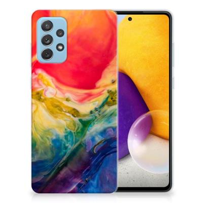 Smartphone hoesje Samsung Galaxy A72 Watercolor Dark Smartphone hoesje Samsung Galaxy A72 Watercolor Dark