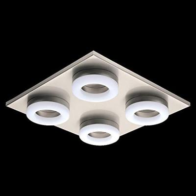 Eglo Vierkante plafondlampPalena nikkel - 32569