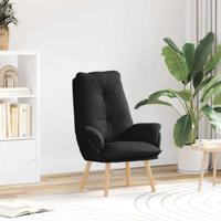 Fauteuil Zwart 69 x 74 x 93 cm Sherpa Stof - thumbnail