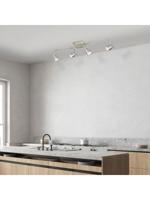 Light depot - LED opbouwspot Drift 4 lichts - 80,5 cm - mat staal - Outlet - thumbnail