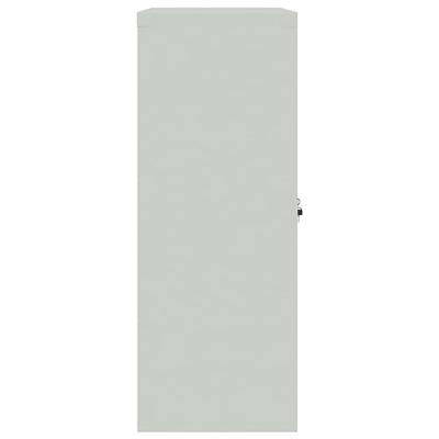 Archiefkast 90x40x105 cm staal lichtgrijs