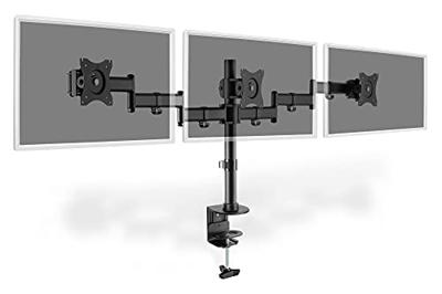 Digitus DA-90362 Monitor-tafelbeugel Aantal monteerbare displays: 3 Display(s) 38,1 cm (15) - 68,6 cm (27) Zwart Draaibaar, In hoogte verstelbaar, Kantelbaar,