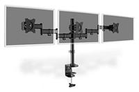 Digitus DA-90362 Monitor-tafelbeugel 3-voudig 38,1 cm (15) - 68,6 cm (27) Zwart Draaibaar, In hoogte verstelbaar, Kantelbaar, Zwenkbaar, Roteerbaar - thumbnail