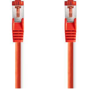 Nedis CAT6 Netwerkkabel | RJ45 Male | RJ45 Male | S/FTP | 3.00 m | Rond | LSZH | Rood | Label - CCGL85221RD30