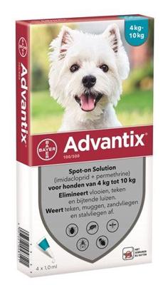 Advantix Hond 100/500 (4-10kg) Spot-on Solution Pipetten