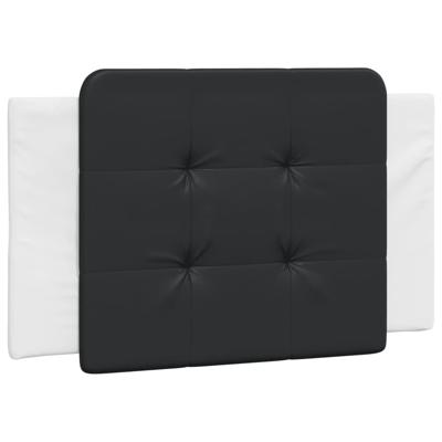 Bedframe zonder matras "Zadar" kunstleer zwart en wit 100x200 cm