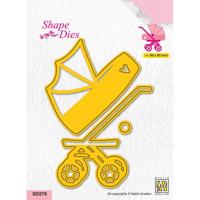 Nellie's Choice • stamping dies kinderwagen 3st. - thumbnail