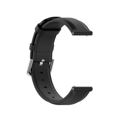 Classic leren bandje - Zwart - Garmin Vivoactive 6 / Vivoactive 5 / Vivoactive 3