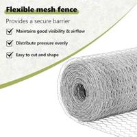 VidaXL Afrasteringspaal zilver 25 x 0,5 m (13 mm gaas) staal - thumbnail