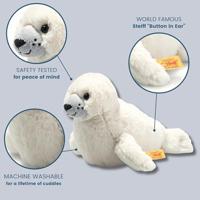 Knuffel zeehond 20 cm voor kinderen ARO STEIFF wit - thumbnail