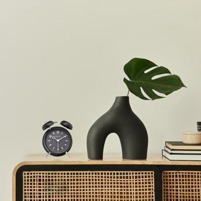 Tafelwekker 12 x 14 x 6 cm - Metaal - NeXtime "Golden Hour"