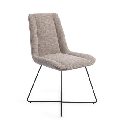 Jesper Home Umedo eetkamerstoel Grainy Greige cross black