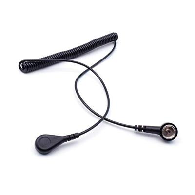 Quadrios ESD-aardingskabel 1.80 m Drukknop 10 mm, Drukknop 4 mm