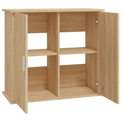 Aquariumstandaard 81x36x73 cm bewerkt hout sonoma eikenkleurig - thumbnail