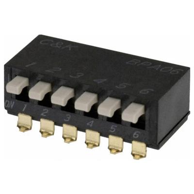 C & K Switches BPA06SBR DIP Switch BPA Series DIP-schakelaar Aantal polen 6 1 stuk(s) Tape on Full reel