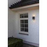 Buitenlamp zwart voordeur Lutec &apos;Ridge&apos; up down gu10 design 23 cm - thumbnail