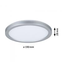 Paulmann 71004 P Atria Shine 11,2W 4000K 190mm ch mt Ks LED-plafondlamp 11.2 W Chroom (mat) - thumbnail