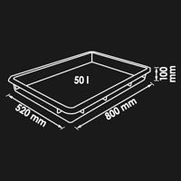Vigor V5488 Multifunctionele kuip, 50 l - thumbnail