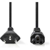Voedingskabel | Stekker Type J (CH) - IEC-320-C5 | 2,0 m | Zwart - thumbnail