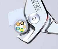 Knipex Kabelschaar | lengte 160 mm | hoofd verchroomd VDE | meercomponenten mantels vorm 1 | 1 stuk - 95 16 160 - thumbnail