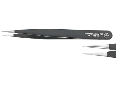 Wiha 32327 Precisiepincet Spits, gemiddeld fijn 120 mm