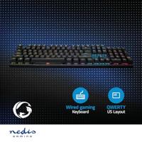 Bedraad Gaming Toetsenbord | USB Type-A | Mechanische Toetsen | LED | QWERTY | US Internationaal | USB Gevoed | Lengte stroomkabel: 1.50 m | Gaming - thumbnail