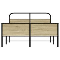 Bedframe zonder matras bewerkt hout sonoma eikenkleur 140x190cm - thumbnail
