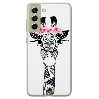 Samsung Galaxy S21 FE siliconen hoesje - Giraffe