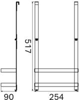 Haceka Selection Flaconhouder 25,3x9x52,5 cm Zwart - thumbnail
