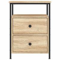 Nachtkastjes 2 st 44x45x60 cm sonoma eikenkleurig - thumbnail