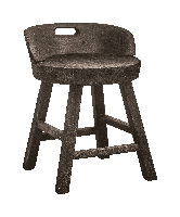 WOOOD Kruk 'Rosalie' Paulowniahout - thumbnail