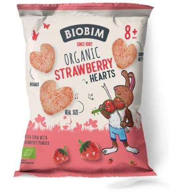 Strawberry hearts 8+ maanden bio 20 Gram Strawberry hearts 8+ maanden bio 20 Gram