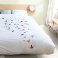 Snurk Crane Birds dekbedovertrek - thumbnail