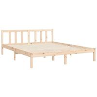 Bedframe zonder matras massief grenenhout 160x200 cm - thumbnail