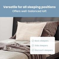 VidaXL Hoofdkussen wit 40 x 60 cm katoen en polyester - thumbnail