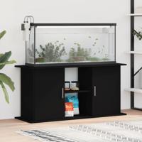 Aquariumstandaard 101x41x58 cm bewerkt hout zwart - thumbnail