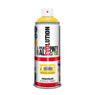 Sprayverf Pintyplus Evolution RAL 1021 Sunny Yellow 400 ml Mat