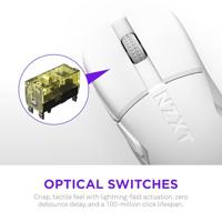 NZXT Lift Elite Wireless Gaming Mouse - White - thumbnail