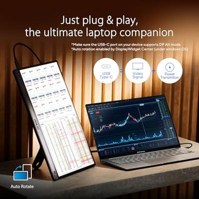 Asus ZenScreen MB166CR LCD-monitor Energielabel B (A - G) 39.6 cm (15.6 inch) 1920 x 1080 Pixel 16:9 5 ms USB-C IPS LCD
