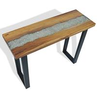 Wandtafel 100x35x75 cm teakhout - thumbnail