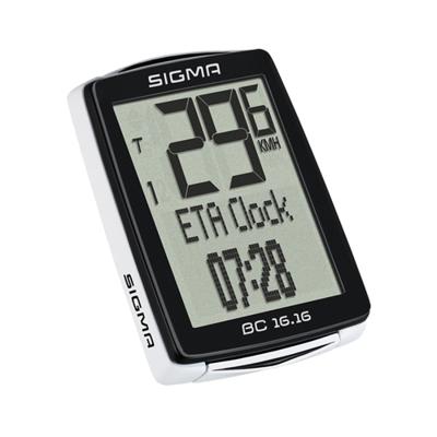 Sigma BC 16,16 Kilometerteller 16 functies - Zwart