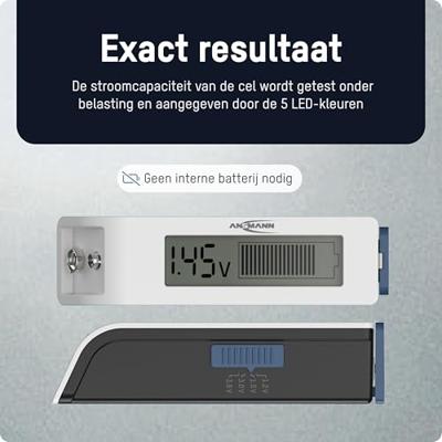 Ansmann Batterij tester comfortcheck LCD