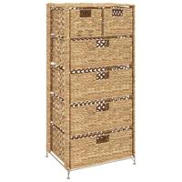 Opbergset met 6 manden 47x37x100 cm waterhyacint - thumbnail