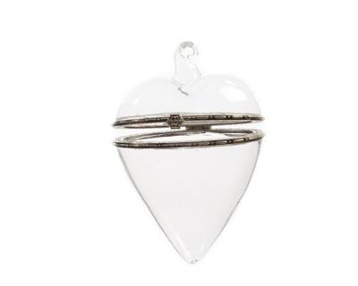 Hart glas d7h10 cm helder kerst Decoris - Decoris Hart glas d7h10 cm helder kerst Decoris - Decoris
