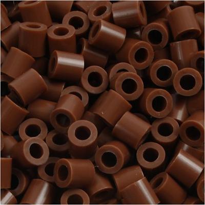 NABBI Strijkkralen, afm 5x5 mm, gatgrootte 2,5 mm, medium, chocolate (32249), 6000 stuk/ 1 doos